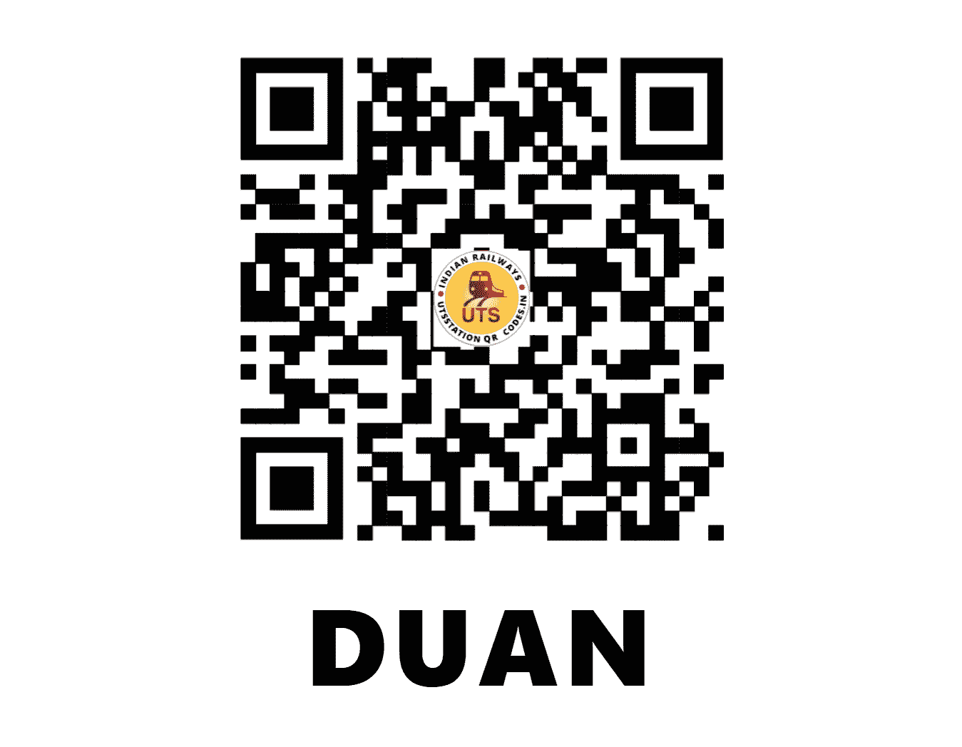 UTS QR Code for DUAN - DUAN - SE (WEST BENGAL)